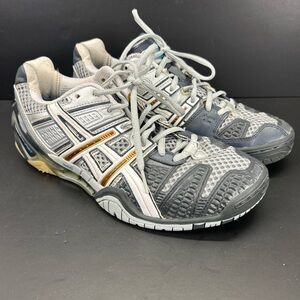 Asics Gel Blast 5 Multicourt Shoes Men’s 8.5 Gray And Orange